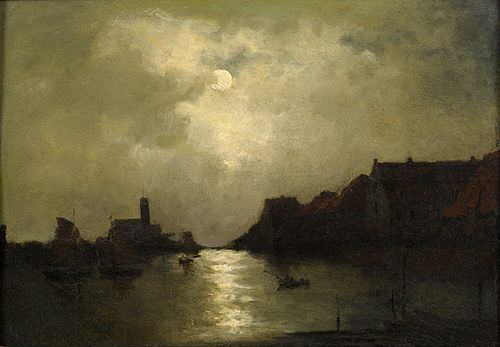 Evening idyll, 1893, Egide François Leemans