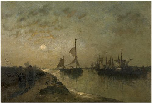 Summer evening, 1871, Egide François Leemans