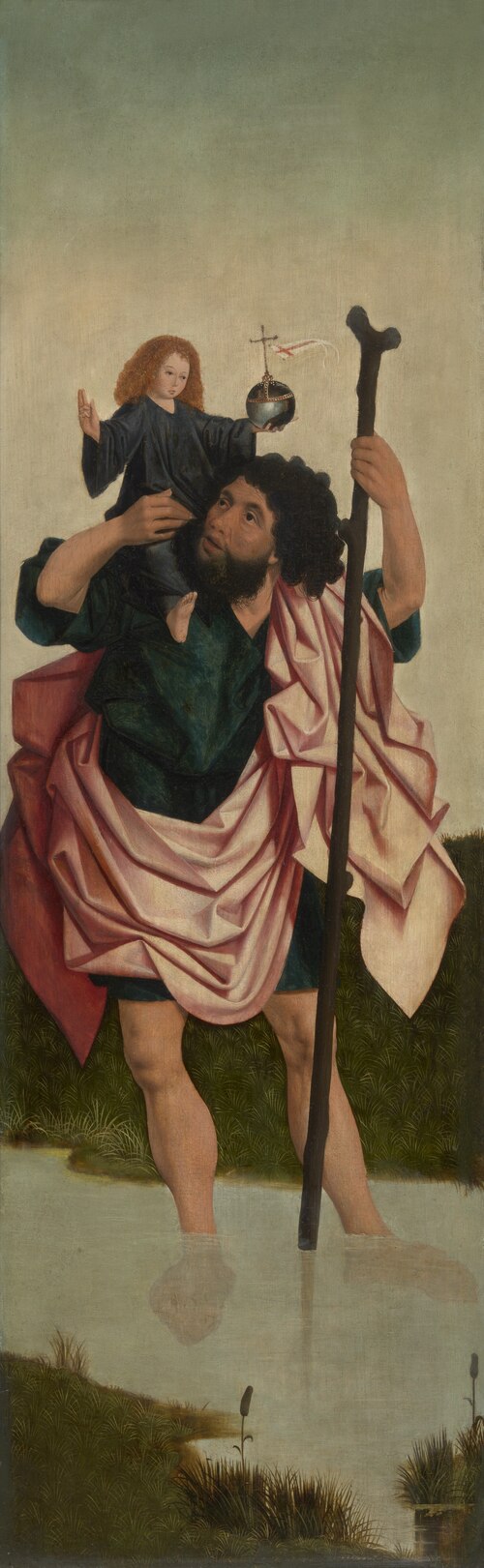 Saint Christopher, 1487, Meester van de Antwerpse Triptiek van Maria