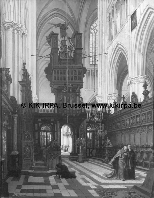 Interior of he Cathedral of Bruges, , André-Joseph Minguet