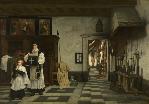 The Sacristy, 1857, André-Joseph Minguet