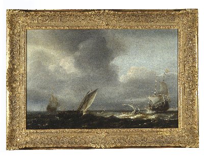 Zeegezicht met diverse schepen, 1651, Bonaventura Peeters II