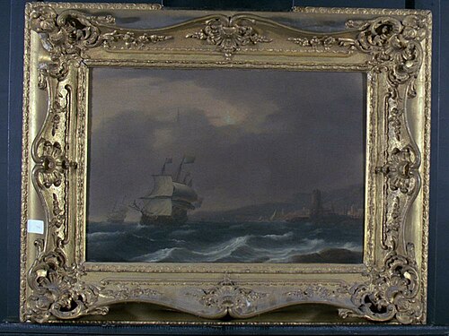 Haveningang met schepen, 1637, Bonaventura Peeters II