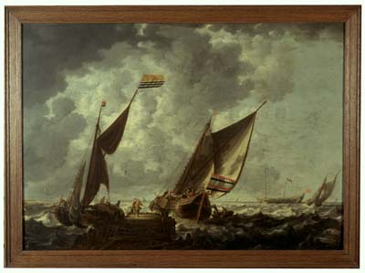 Havenhoofd met schepen, 1652, Bonaventura Peeters II
