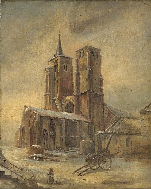 De ruïnes van de kerk van het St.Antoniusklooster te Maastricht, , Alexandre Schaepkens