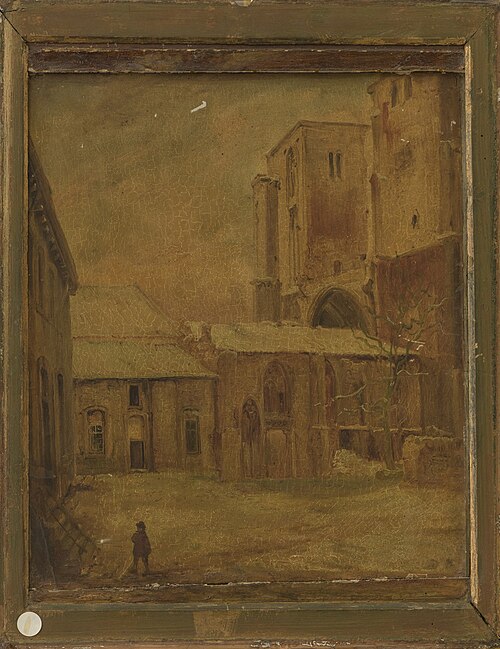 Kerk en klooster van St.Antonius Abt te Maastricht, afgebroken 1848, , Alexandre Schaepkens