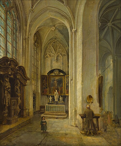 Kapel van Monulphus en Gondulphus Sint-Servaaskerk te Maastricht (noordbeuk), 1840, Alexandre Schaepkens