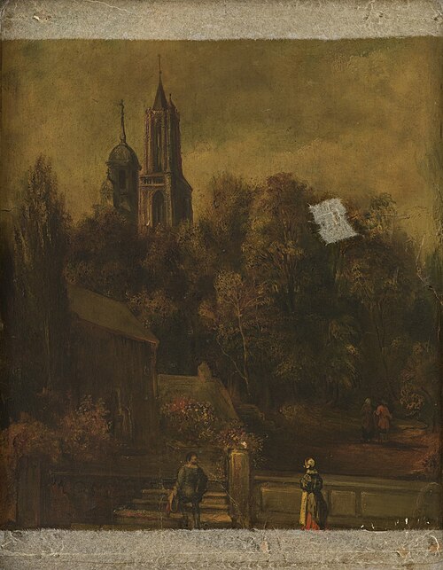 Achterhuis met tuin van het huis van schepen Panhuys, gelegen aan de Lenculenstraat 670, (thans nr.1, , Alexandre Schaepkens