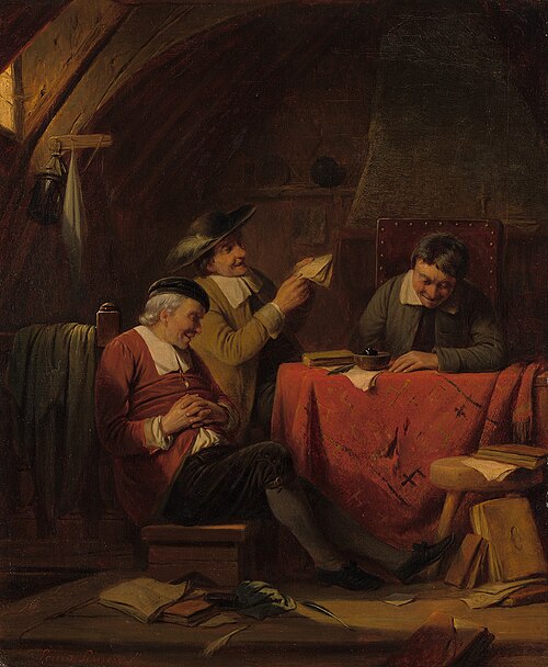 Un intérieur en bonne compagnie, 1850, Louis Somers