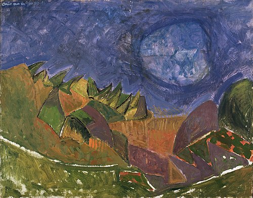 Landschap, 1946, Arie Van der Giessen