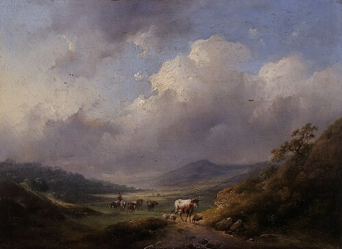Rolling Landscape with Animals, , Charles van den Eycken