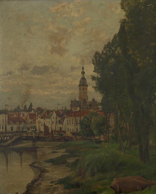 A View of Temse, , Henri Van der Hecht