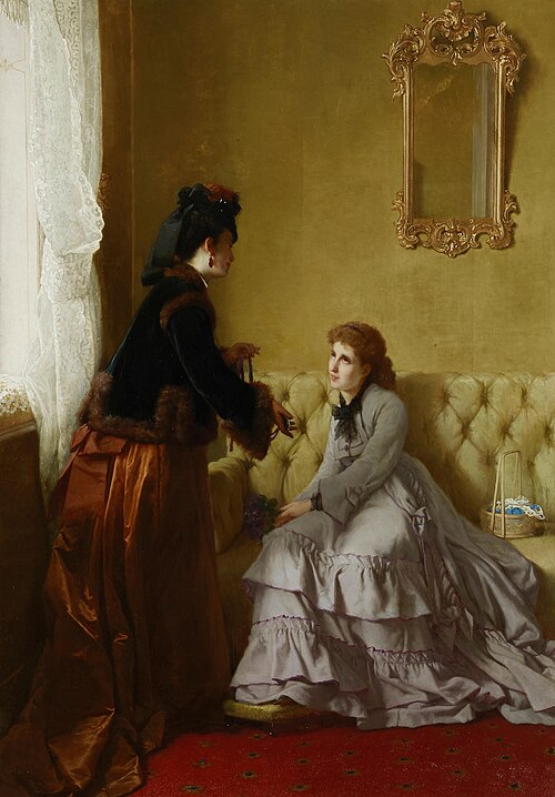 The unexpected gift, 1872, Franz Verhas