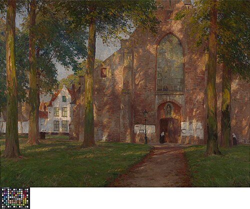 Het begijnhof in Brugge, 1911, Emmanuel Viérin