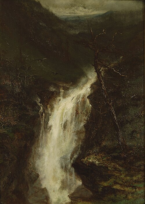 Waterval in Noorwegen, 1871, Alexander Wüst