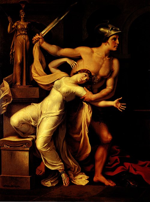 Ajax and Cassandra, 1806, Johann Heinrich Wilhelm Tischb