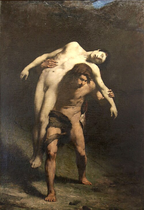 Caïn portant le corps d'Abel, , Alexandre Falguière