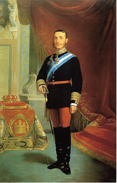 Alfonso XII de España, 1850, José María Galván y Candela