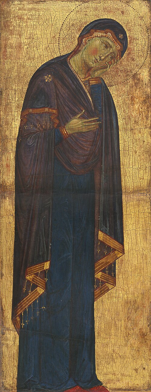 The Mourning Madonna, 1270, Master of the Franciscan Cruci