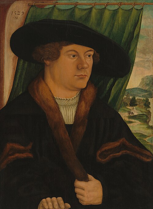 Portrait of a Nobleman, 1529, Nicolaus Kremer