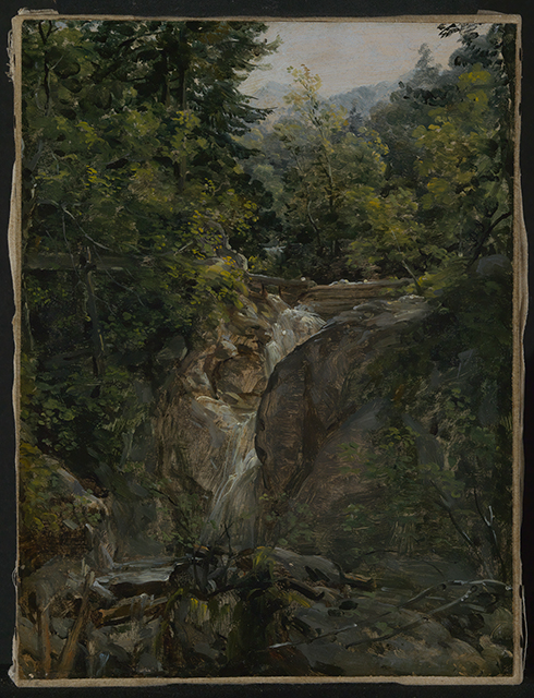 Wasserfall bei Ohlstadt, 1820, Johann Georg von Dillis