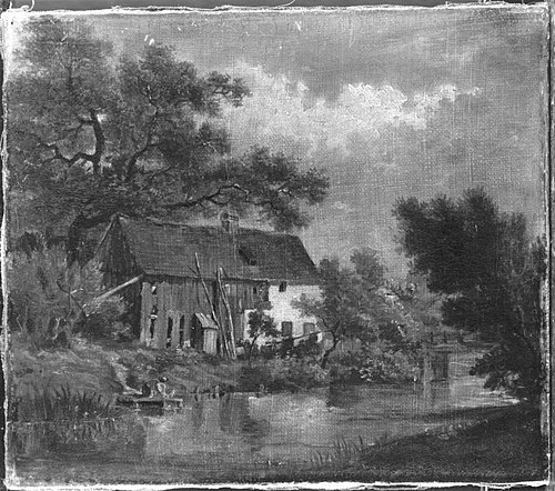 Partie am Schwabinger Bach, 1790, Johann Georg von Dillis