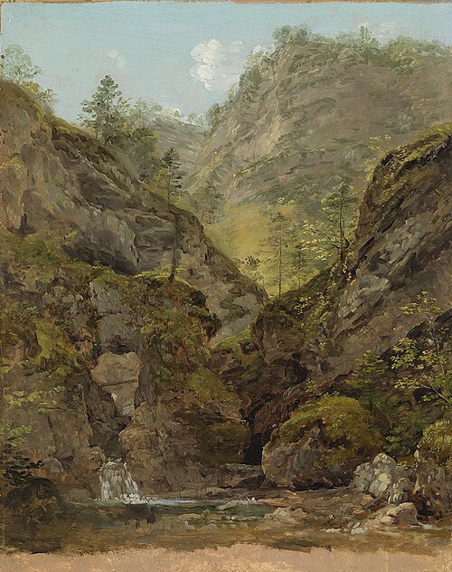 Bergschlucht, 1832, Johann Georg von Dillis