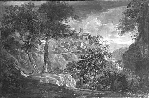 Italienische Bergstadt, 1809, Johann Georg von Dillis