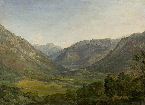 Gebirgstal (Gegend bei Ruhpolding), 1817, Johann Georg von Dillis