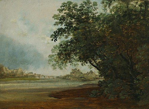 Isar mit Praterinsel, , Johann Georg von Dillis