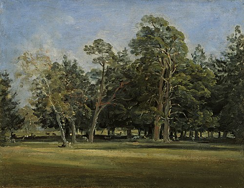 Der Hirschgarten bei München, 1830, Johann Georg von Dillis