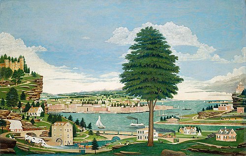 Composite Harbor Scene with Castle, 1875, Jurgan Frederick Huge