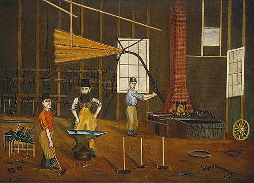 Blacksmith Shop, 1880, Francis A. Beckett