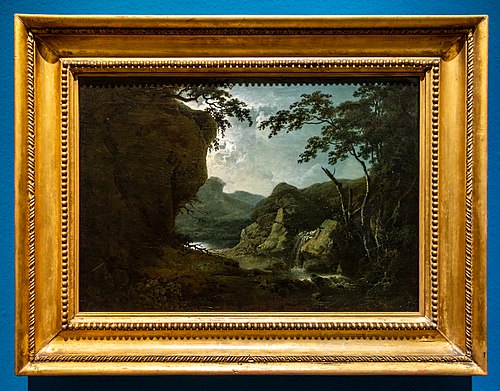 Dovedale by Moonlight, 1785, Joseph Wright of Derby