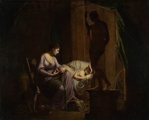 Penelope Unraveling Her Web, 1785, Joseph Wright of Derby
