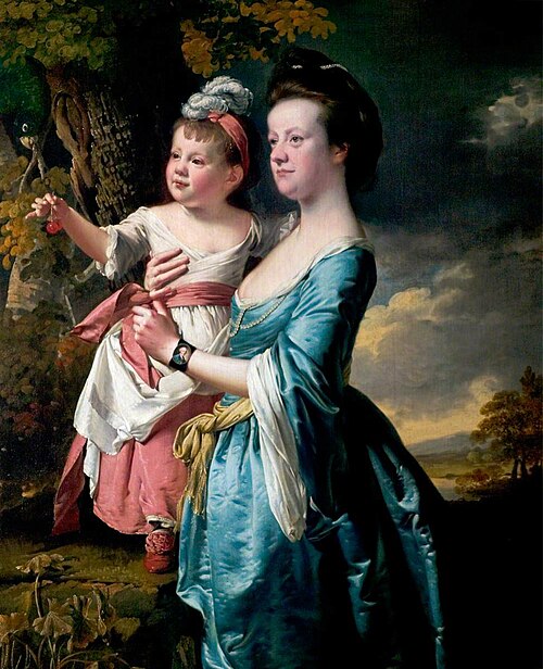 Sarah Carver and Her Daughter, Sarah, 1769, Joseph Wright of Derby