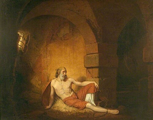 The Captive (from Laurence Sterne's 'A Sentimental Journey'), 1776, Joseph Wright of Derby