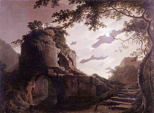 Virgil's Tomb, 1782, Joseph Wright of Derby