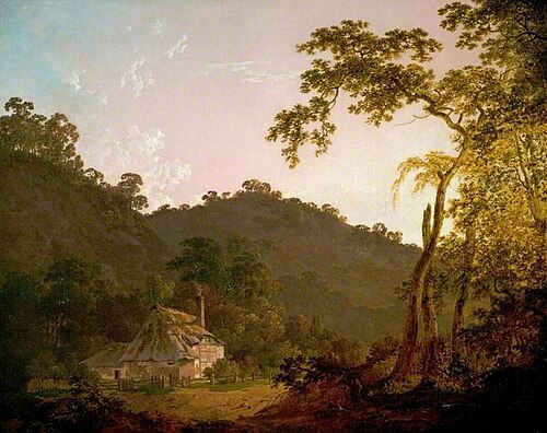 A Cottage in Needwood Forest, Staffordshire, 1790, Joseph Wright of Derby