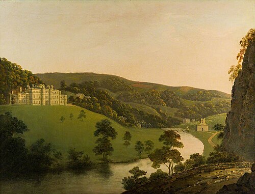 A View of Cromford Bridge, 1795, Joseph Wright of Derby