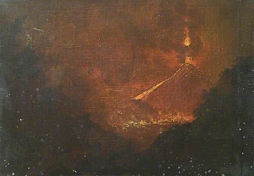 Vesuvius in Eruption, Italy, , Joseph Wright of Derby
