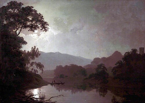 Snowdon by Moonlight, , Joseph Wright of Derby