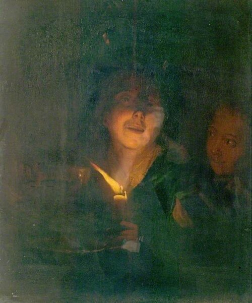 Candlelight, , Joseph Wright of Derby