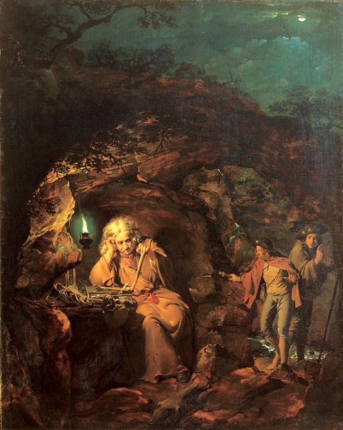 Philosophe à la lumière d'une lampe, 1769, Joseph Wright of Derby