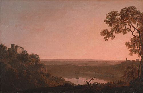 Lake Nemi, 1790, Joseph Wright of Derby