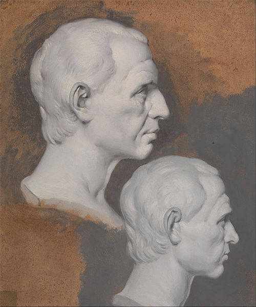 Studies of a Classical Bust, 1774, Joseph Wright of Derby