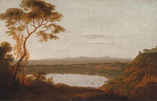 Lake Albano, 1790, Joseph Wright of Derby