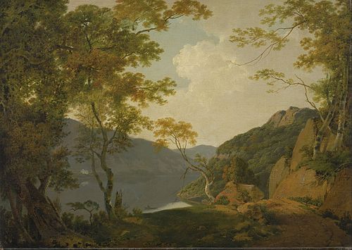 Lake Scene, 1790, Joseph Wright of Derby