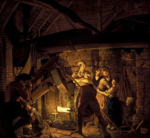 An Iron Forge, 1772, Joseph Wright of Derby