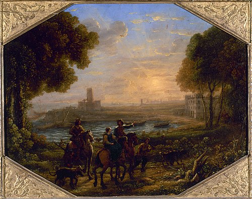 Paysage avec le port de Santa Marinella, 1639, Claude Gellée